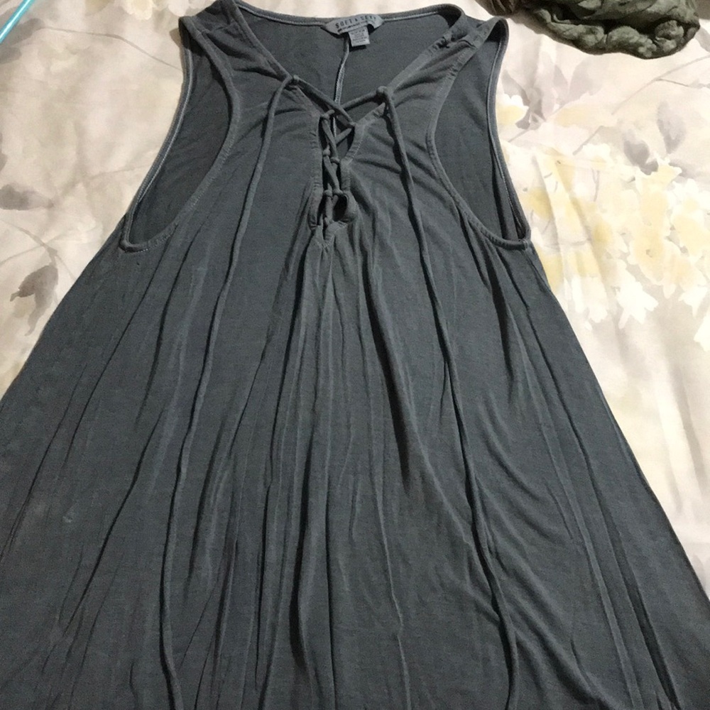 Criss Cross American Eagle Tank Top